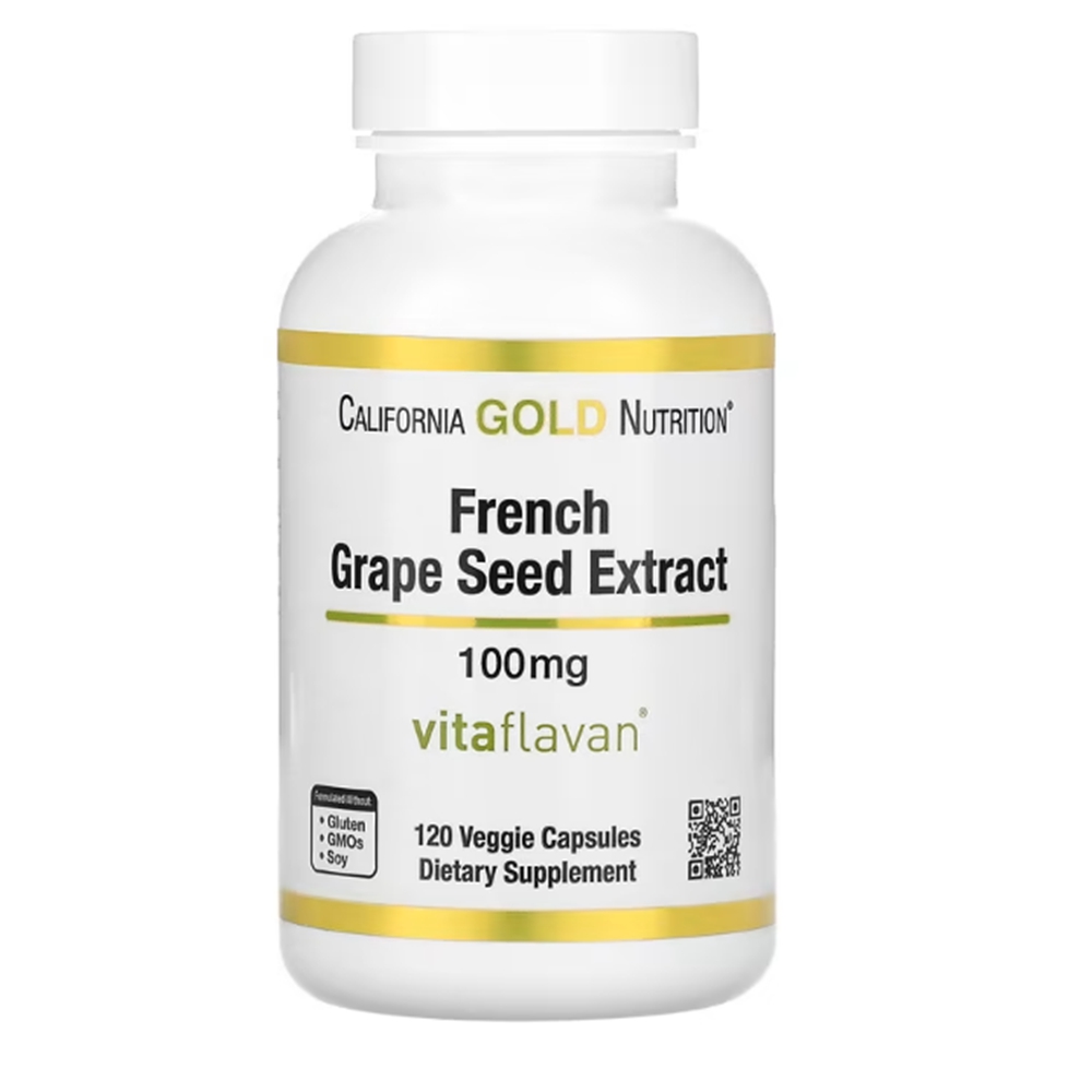 캘리포니아 골드 뉴트리션 포도씨 추출물 100mg 120정 California Gold Nutrition French Grape Seed Extract 100mg 120 Capsu
