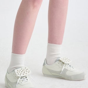 [SYSTEM] 디테쳐블 탭 레더 스니커즈 / SY2F1ASZ011W_WG