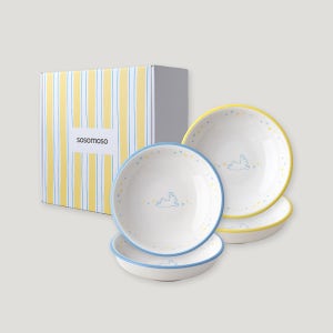 [소소모소] 달토끼 앞접시 4P 선물세트