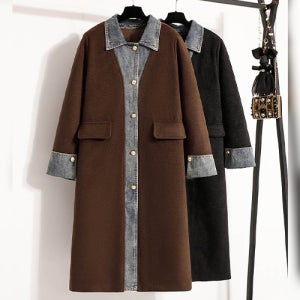 클래식 데님 믹스 울 코트[ct3882a]