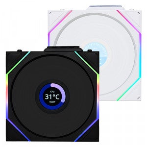 리안리 UNI FAN TL Wireless LCD 120 (블랙)
