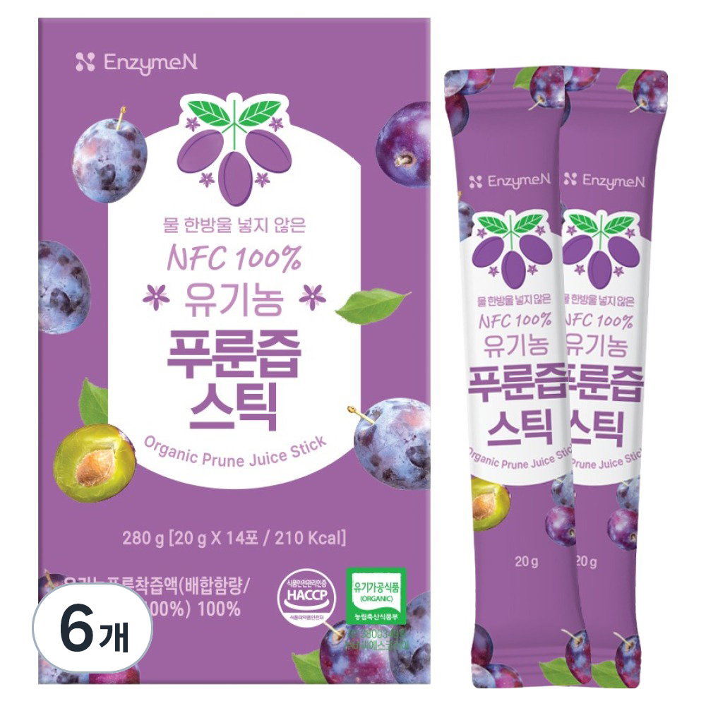 엔자임엔 NFC 유기농 푸룬즙 스틱 14포, 1개
