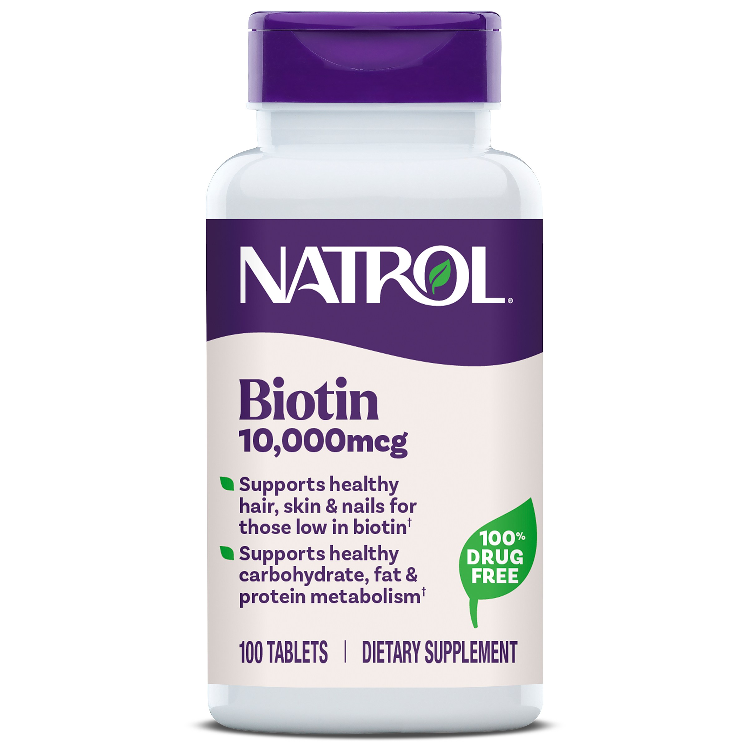 나트롤 <b>비오틴 10000mcg</b> 100정