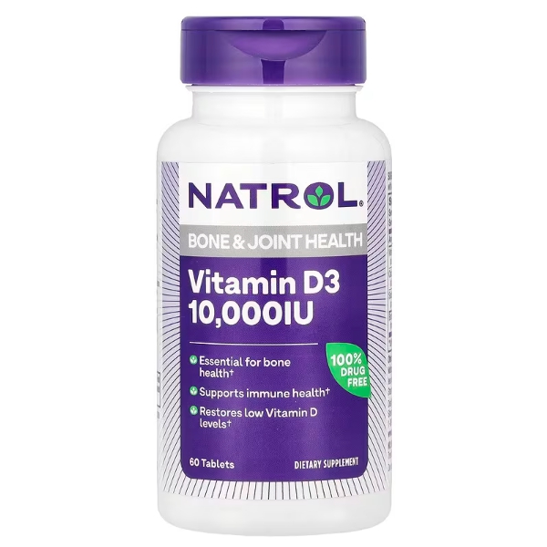 나트롤 비타민 D3 2000IU 알약 딸기맛 60정, 6개