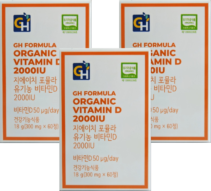 GH FORMULA 유기농비타민D 2000IU 60정, 6개