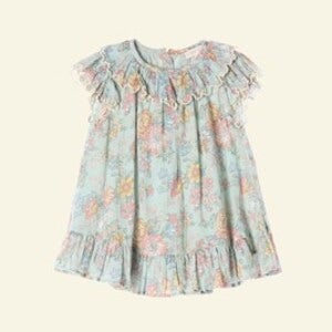 루이스 미샤 플로럴 러플 원피스 18m