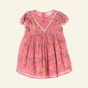 루이스 미샤 플로럴 코튼 원피스 18m