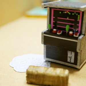 [인테리어 소품] 추억의 미니 오락기 (화면랜덤), 미니미소