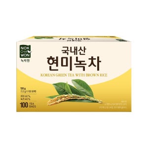 [녹차원] 국내산 현미녹차 1.2gx100T
