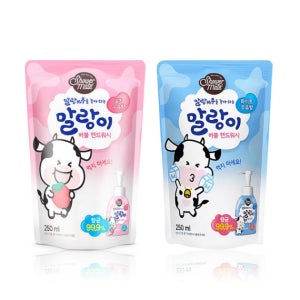 샤워메이트 말랑이 핸드워시 딸기우유향 250ML리필x5개묶음