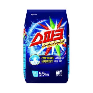 애경 스파크 프라임 세탁세제 가루형 리필 5.5kg 찬물전용