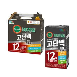 베지밀 고단백두유 검은콩 190mlx16팩/SET