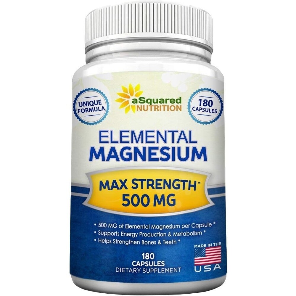 aSquared <b>엘레멘탈 마그네슘</b> 500mg 180캡슐 선택