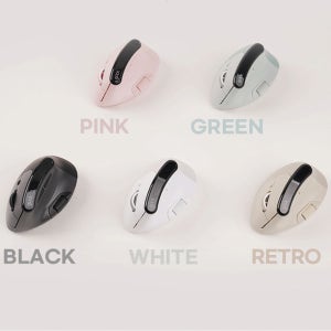 [온누리상품 상생페이백] 무선블루투스마우스 지클릭커 버티컬 무소음 5가지 색상 오피스 프로 마우스 LCD 표시