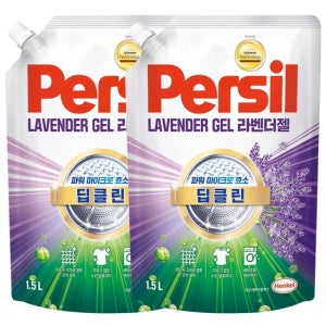 헨켈 퍼실 persil 세탁세제 - 라벤더젤 1.5L 리필X2개 (일반/드럼겸용)