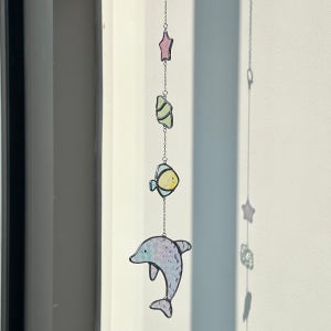여름 바다 돌고래 고래 물고기 불가사리 썬캐쳐 모빌, 오브리본(of ribbon)