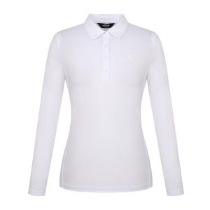 [팬텀] 여성 지그재그 자수 스티치 긴팔 티셔츠 221B1TO051_WH