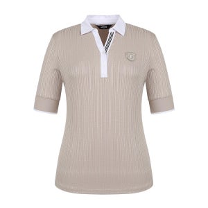 [팬텀] 여성 골조직 포인트 7부 반팔 티셔츠 221B1TO152_BG