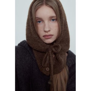 [논앤논][NONANDNON]BUTTON KNIT BALACLAVA_NFAC5311(K1757497670632091BR01)