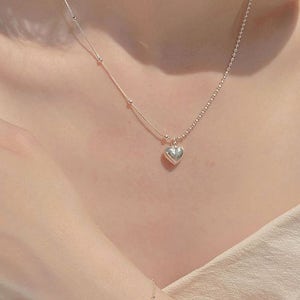 내일도착 패션목걸이 평점5.0💝통통 하트목걸이 our love necklace