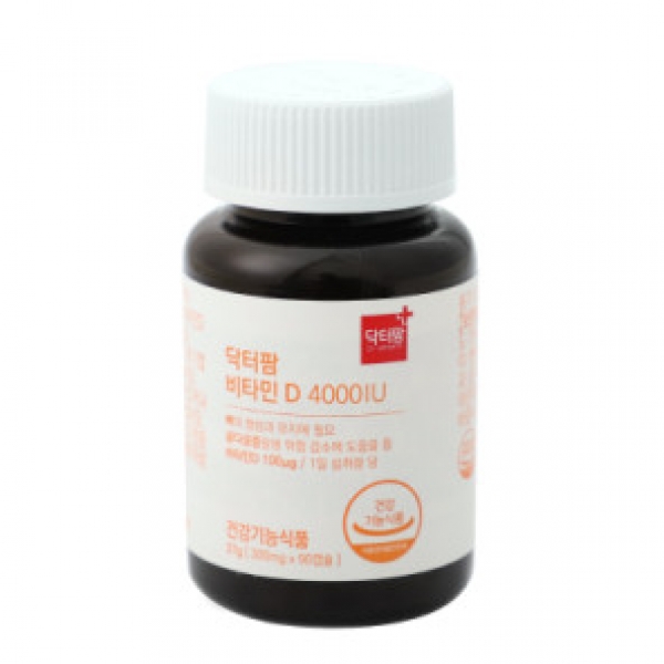 [<b>닥터팜</b>] <b>비타민D</b> 4000IU 300mg X 90캡슐 (1통/3개월)