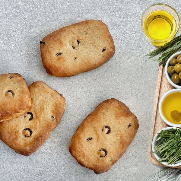 저당 저칼로리 고단백 글루텐프리 귀리치아바타 245칼로리 4+4개