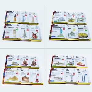 초등학교 교육용 건물 만들기 입체 종이 퍼즐 6개 종이조립 취미