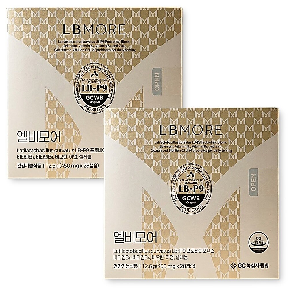 두피케어 엘비모어 <b>모발</b>유산균 건강 머리카락 28캡슐 2박스