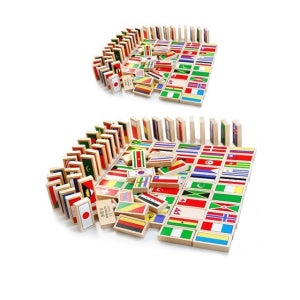 만국기 100개국 학습에 원목 X 참 좋은 2개입 도미노 사회성발달