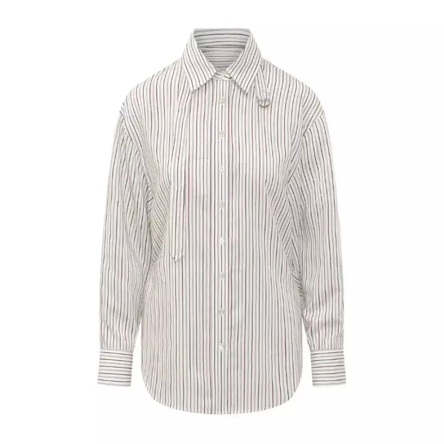 이자벨마랑 AURORA COTTON AND SILK STRIPED SHIRT ch0262fbd1i01i