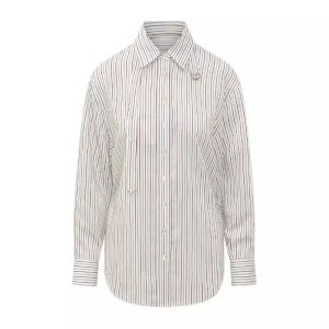이자벨마랑 AURORA COTTON AND SILK STRIPED SHIRT ch0262fbd1i01i