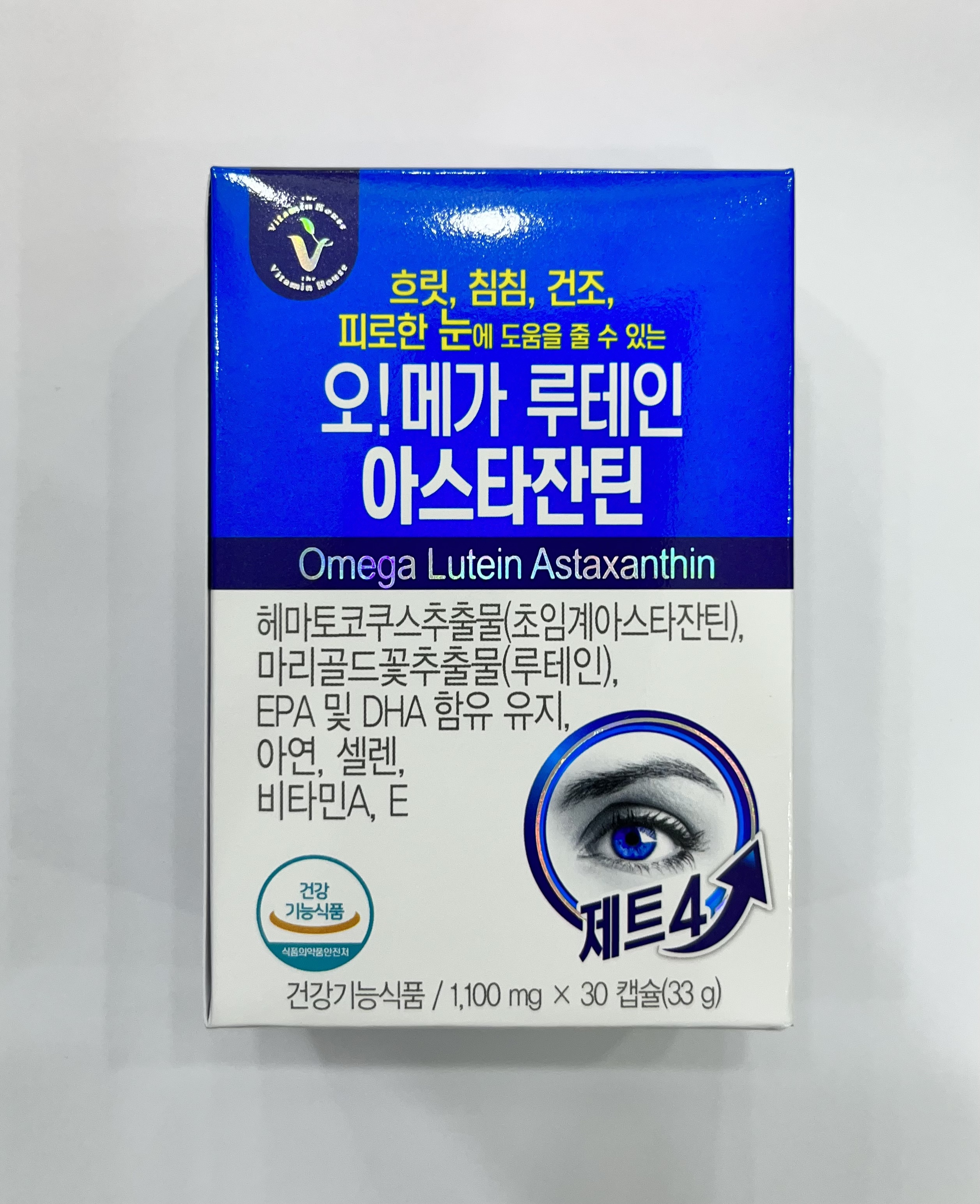 비타민하우스 오메가 루테인 아스타잔틴 30캡슐, 1개