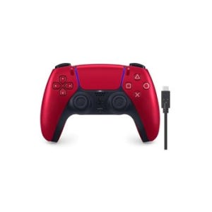 순정 DualSense 무선 컨트롤러 볼케이닉 레드 (CFI-ZCT1J07) PS5용 3m 충전 케이블 포함