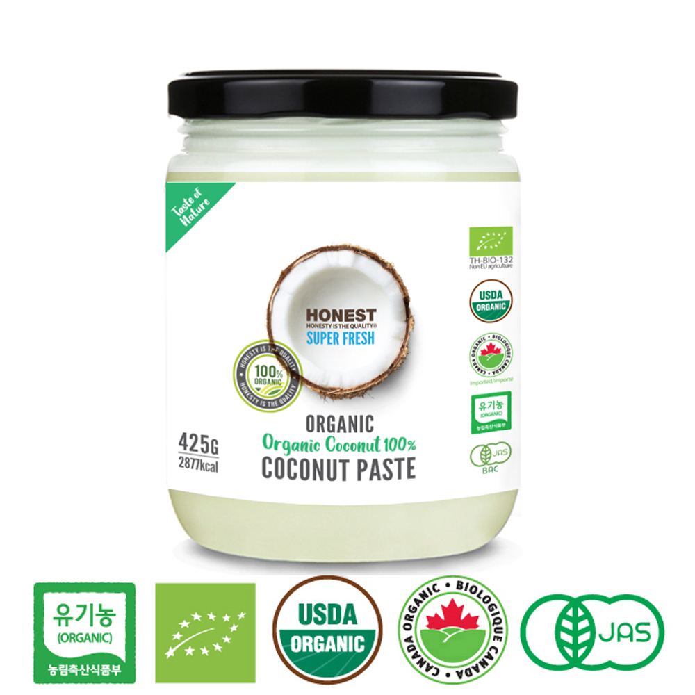 EARTHBORN 어니스트 유기농 저탄고지 <b>코코넛 버터</b> 만나 페이스트 425g, 1개