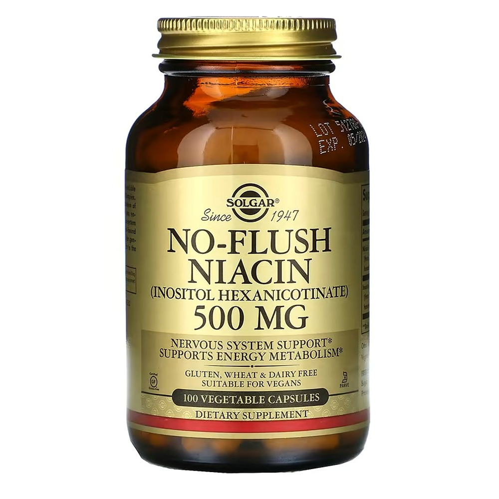 솔가 비타민B3 나이아신 500mg 베지캡슐 100캡슐, 6개