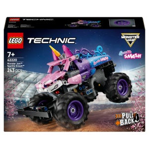 레고 테크닉 Monster Jam Sparkle Smash 풀백 42220 243피스  몬스터트럭 자동차 블록 장난감 레고정품 4바퀴 유니콘