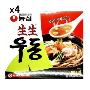 멀티팩235g 농심 생생우동 멀티팩 235gX 4팩 깊고진한 국물