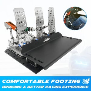 SimRuito Sim Racing LoadCell 페달 3mm 스테인레스 스틸 레이싱 시뮬레이터 조종석 페달 Pc 게임용 휠용 기어 페달