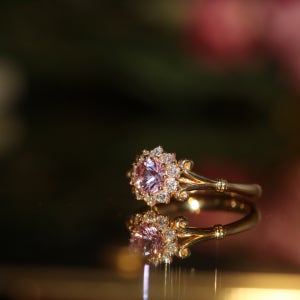 천연 핑크 사파이어 다이아반지 ( 감별서 발급 ), 오팔리오스