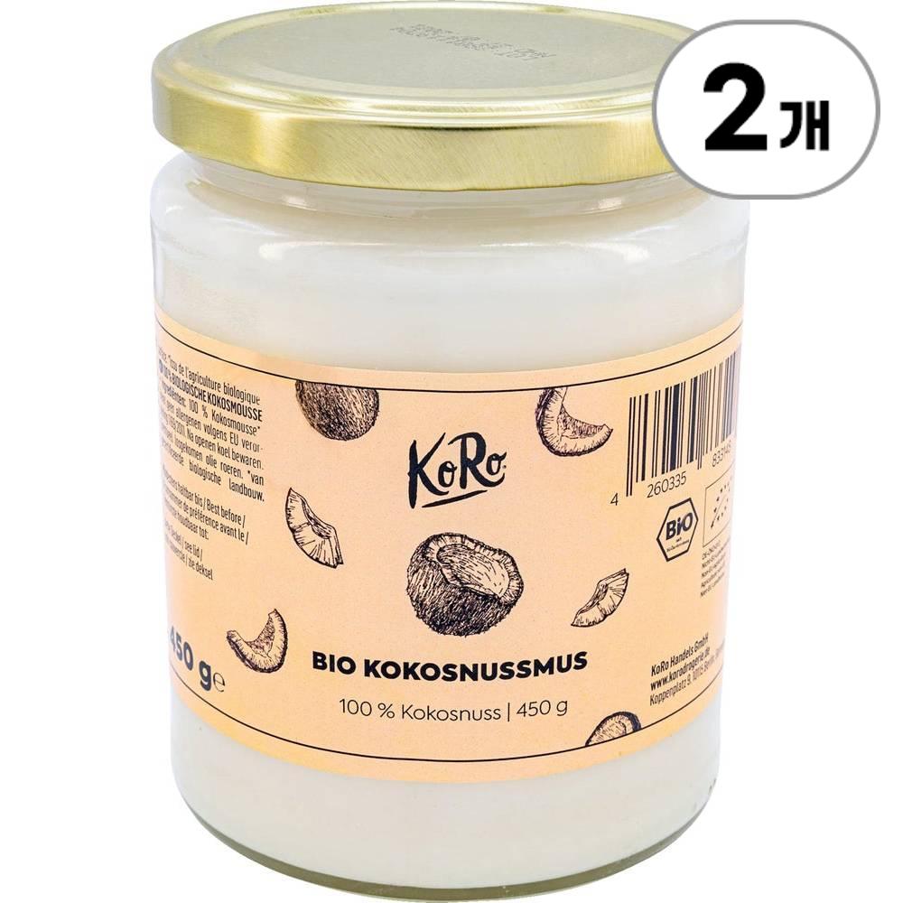 코로 유기농 <b>코코넛 버터</b> KoRo Organic <b>Coconut Butter</b> 450g 3개