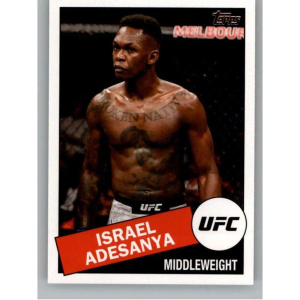 2020 탑스 UFC MMA 198585T19 이스라엘 아데산야 미들급 공식 얼티밋 파이팅 챔피언십 트레이딩 카드