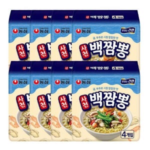 농심 사천 백짬뽕 94g X 총 32봉 (박스) (41034389)