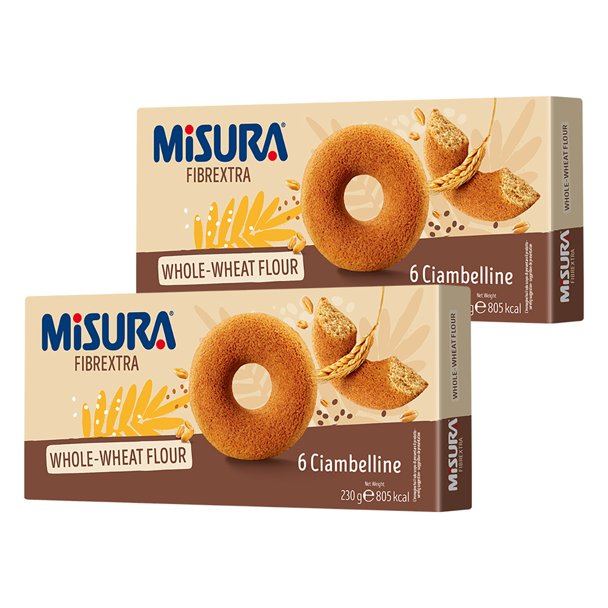Misura Whole Wheat Doughnuts 230g, 2 units
