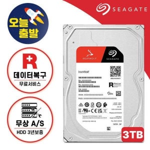Ironwolf 나스 하드디스크 3TB NAS HDD 아이언울프 ST3000VN006