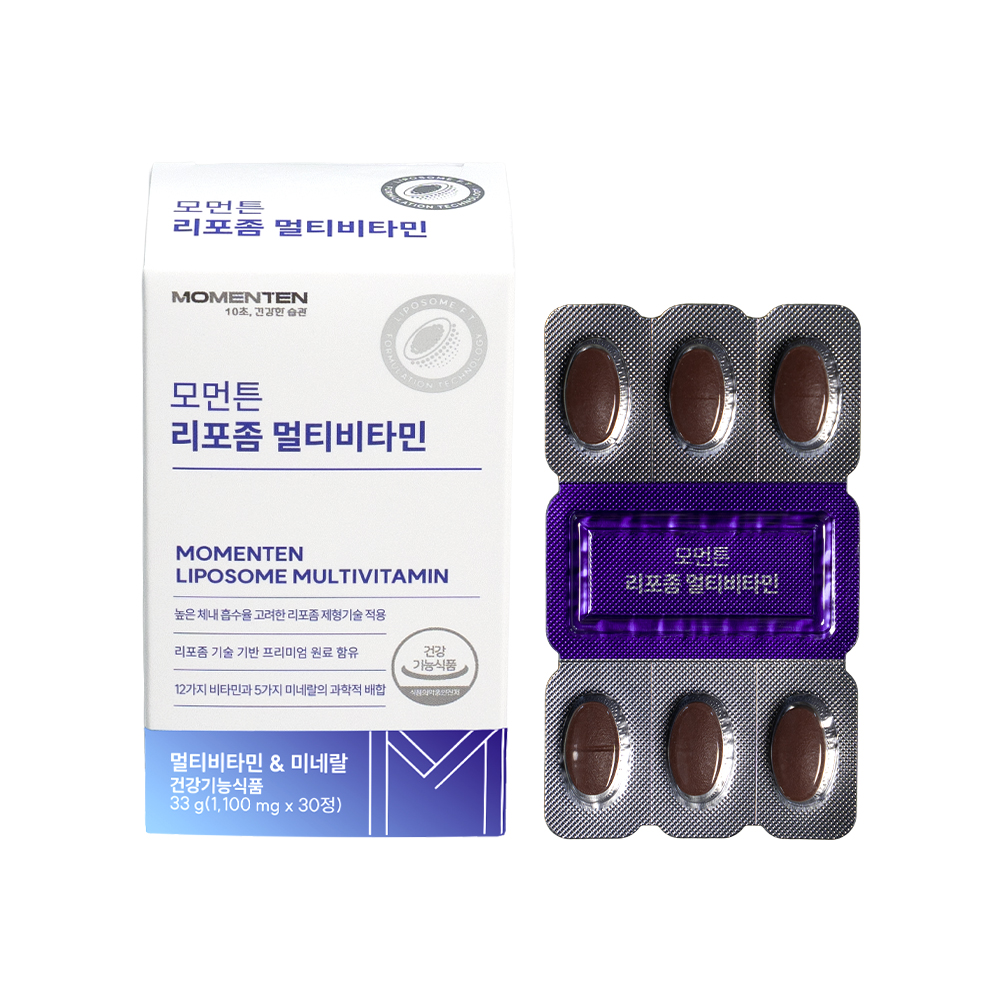모먼튼 리포좀 멀티<b>비타민</b> 1100mg x 30정, 1개
