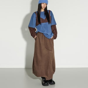 딘트 SK3138 언발 기모 스커트