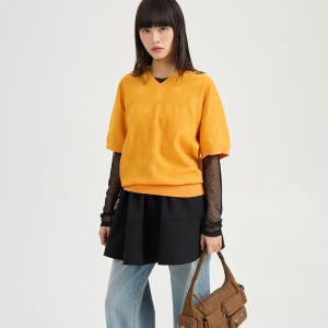 [럭키슈에뜨] T-shirt (black) LFTAX25445BKX