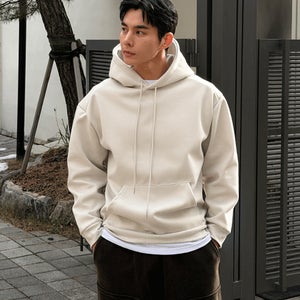 모노 어깡 절개 오버핏 후드티[XL-6XL]