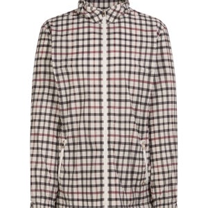 [닥스 골프 여성] 닥스 베이지 체크 점퍼 WNJU5B901I3