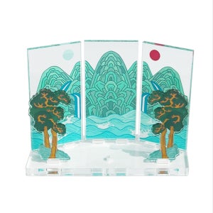 [불투명] 따사로이 피어나는 일월오봉도 병풍, 미묘한